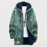 Ember - Artistic Floral Design Coat