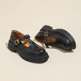 Isadora - Elegant Faux Leather Mary Jane Shoes