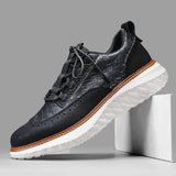 Angus - Oxford Faux Leather Sneakers