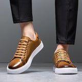 Henry - Premium Faux Leather Sneakers