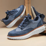 Angus - Oxford Faux Leather Sneakers