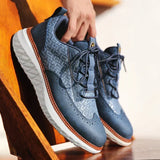 Angus - Oxford Faux Leather Sneakers