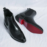 Liam - Faux Leather Chelsea Boots