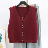 Harriet - Knit Button Vest