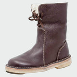 Annika - Waterproof Warm-Lined Faux Leather Ankle Boots