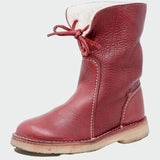 Annika - Waterproof Warm-Lined Faux Leather Ankle Boots