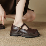 Isadora - Elegant Faux Leather Mary Jane Shoes