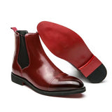 Liam - Faux Leather Chelsea Boots