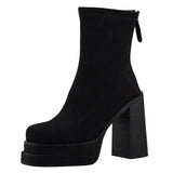 Skye - Modern Faux Suede Comfort Boots