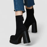Skye - Modern Faux Suede Comfort Boots