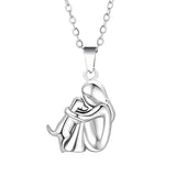 Hannah - Dog Hug Pendant Necklace