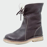 Annika - Waterproof Warm-Lined Faux Leather Ankle Boots