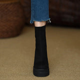 Skye - Modern Faux Suede Comfort Boots