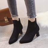 Erin - Faux Suede Platform Boots