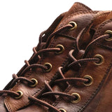 Nate - Retro Round-Toe Boots