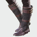 Eden - Retro Riding Faux Leather Boots