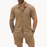 Darcy - Retro Shirt & Shorts Set