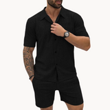 Darcy - Retro Shirt & Shorts Set