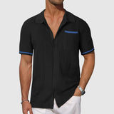 Elijah - Contrast Camp-Collar Shirt