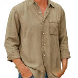 Felix - Long Denim-Blend Shirt