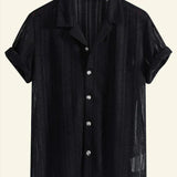 Harvey - Lightweight Ribbed-Collar Shirt