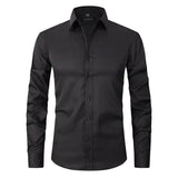 Nate - Wrinkle-Resistant Polyester-Blend Shirt