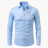 Nate - Wrinkle-Resistant Polyester-Blend Shirt