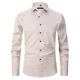 Nate - Wrinkle-Resistant Polyester-Blend Shirt