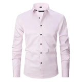 Nate - Wrinkle-Resistant Polyester-Blend Shirt