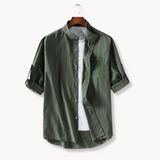 Owen - Elegant Mandarin-Collar Shirt