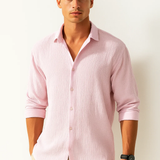 Angus - Smart-Collar Button-Up Shirt