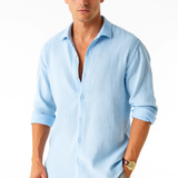Angus - Smart-Collar Button-Up Shirt
