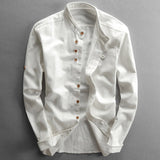 Jacob - Vintage High-Collar Button Shirt