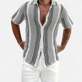 Cameron - Lightweight Striped Blend Shirt