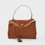 Sadie - Faux Suede Shoulder Bag