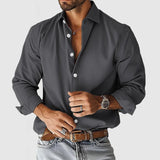 Jasper - Clean-Cut Soft-Blend Dress Shirt