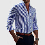 Xavier - Striped Soft-Blend Overshirt