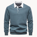 Finn - Flexible Soft-Blend Polo Sweatshirt