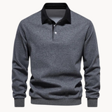 Finn - Flexible Soft-Blend Polo Sweatshirt