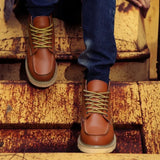 Nathan - Faux Leather Boots