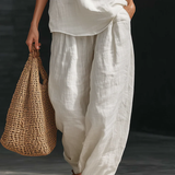 Zoë™ Sleeveless Set with Wide Trousers
