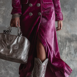 Vera | Maxi Velvet Blazer Dress