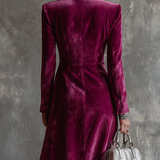 Vera | Maxi Velvet Blazer Dress