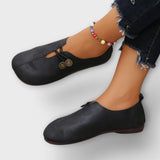 Bonnie - Faux Leather Ballet Flats