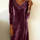 Rosa | Velvet Loose Cut Dress