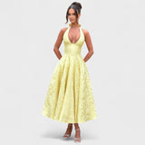 Eleanor - Structured Corset Midi Dress