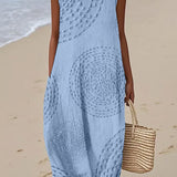 Grace - Textured Sleeveless Maxi Dress