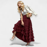 Elegant Skirt with Tulle Detail