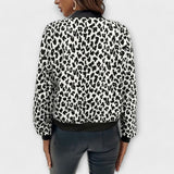 Karen - Elegant Leopard Print Jacket