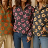 Chelsea - Floral Sherpa Pullover